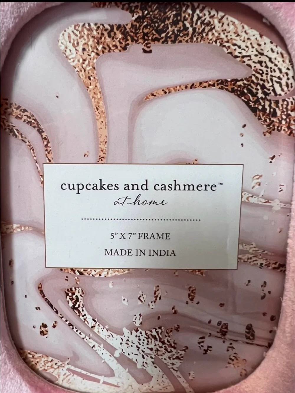 cupcakes & cashmere Pink Velvet Photo Frame 5x7